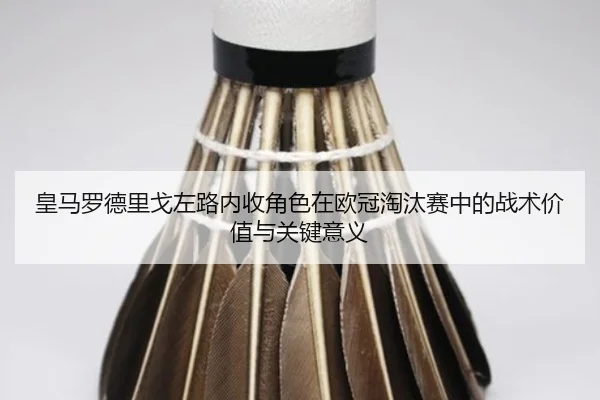 皇马罗德里戈左路内收角色在欧冠淘汰赛中的战术价值与关键意义
